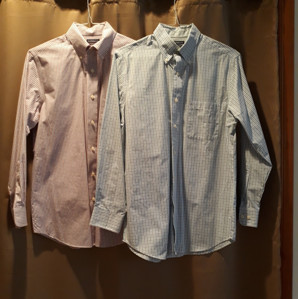 Set Of 2 Men's Croft & Barrow Shirts, Size 15 1/2, 32/33